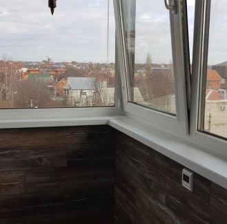 Отделка балконов, балконы под ключ, окна пвх  Армавир