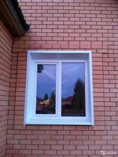 Обналичка на М/П окна из окрашенной жести  Армавир