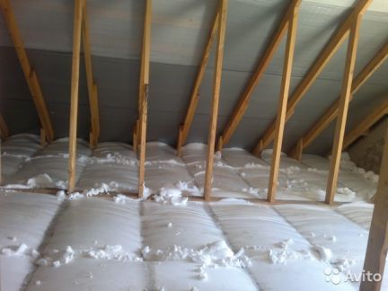 Утепление пеноизолом, эковатой  Армавир